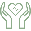 icon: hands holding a heart